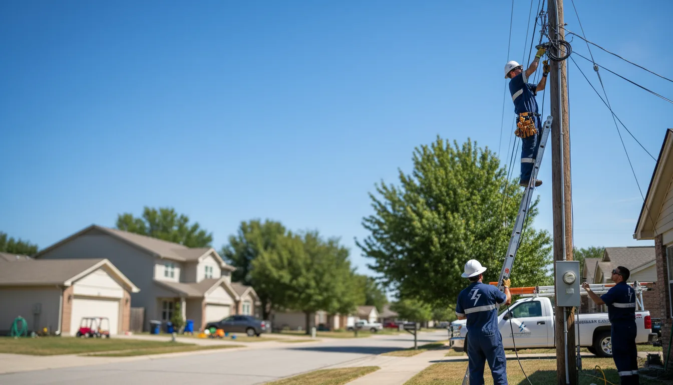Residential electrician providing installation services in Hopewell, NJ